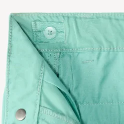 Bermuda uni en toile avec ceinture lacet pour garçon