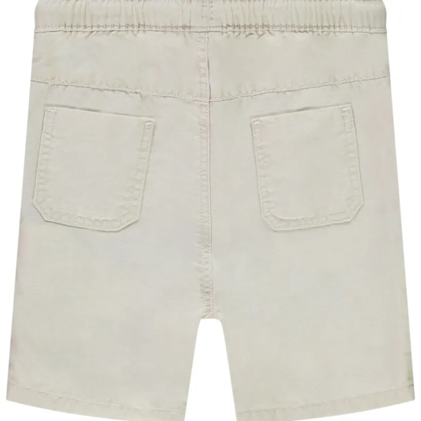 Bermuda uni en toile pour bébé garçon
