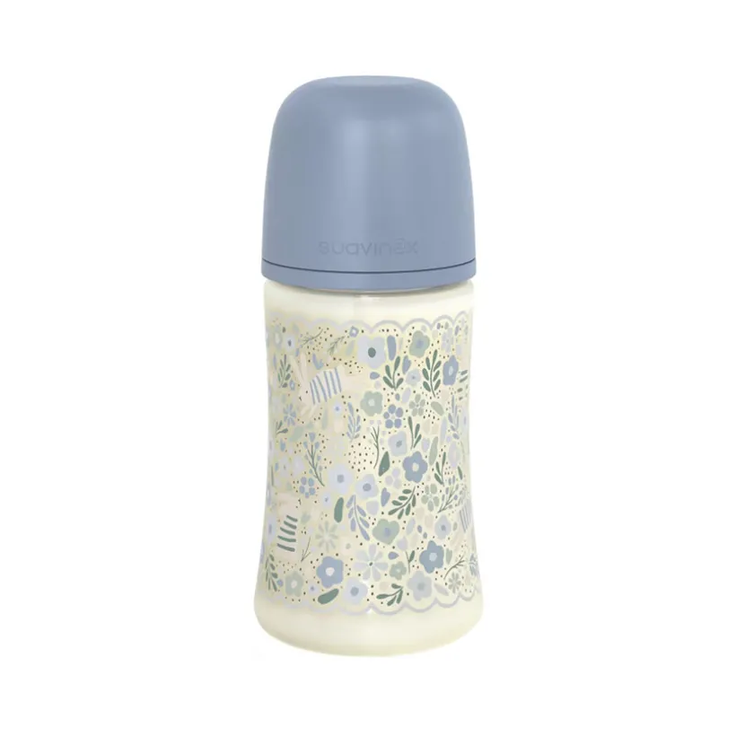 Biberon avec tétine physiologique SX PRO M 270ml Wonderland Liberty bleu