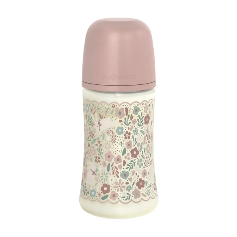 Biberon avec tétine physiologique SX PRO M 270ml Wonderland Liberty rose