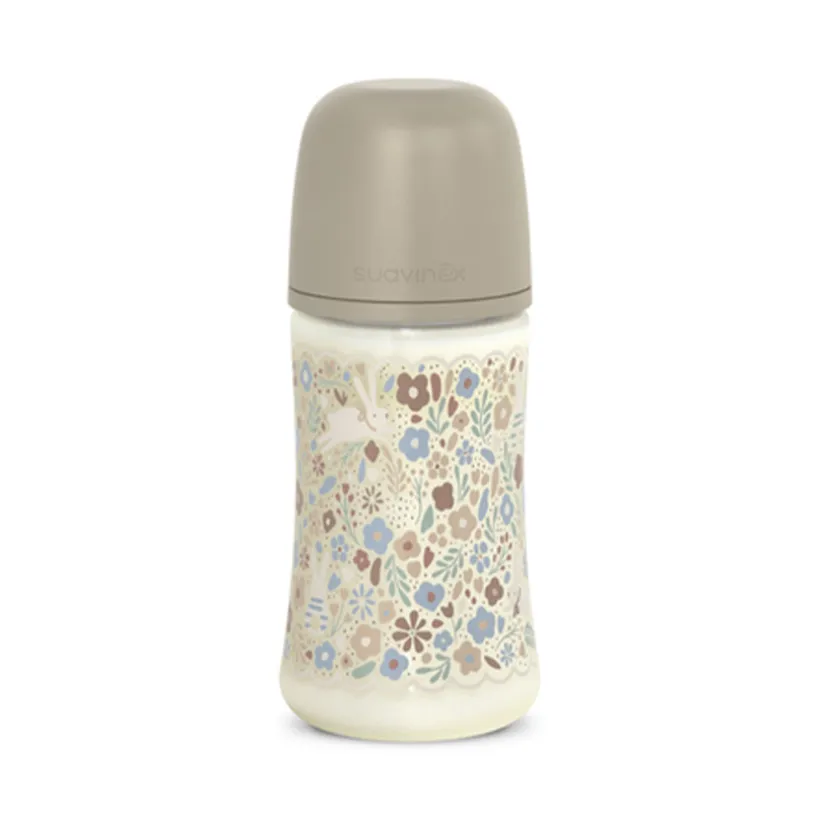 Biberon avec tétine physiologique SX PRO M 270ml Wonderland Liberty Beige
