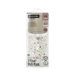 Biberon avec tétine physiologique SX PRO M 270ml Wonderland Liberty Beige