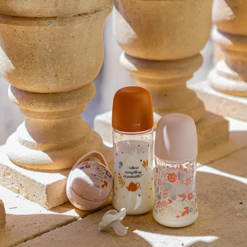Biberon avec tétine symétrique SX Pro M 270ml Wonderland rose
