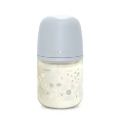 Biberon en verre avec tétine SX Pro S 120ML Wonderland Bleu
