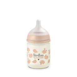 Biberon en verre 120ml avec tétine SX Pro XS Birdies rose