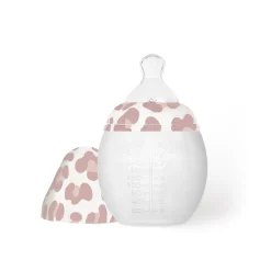 Biberon 240ml anti-colique en silicone Graouu Pink