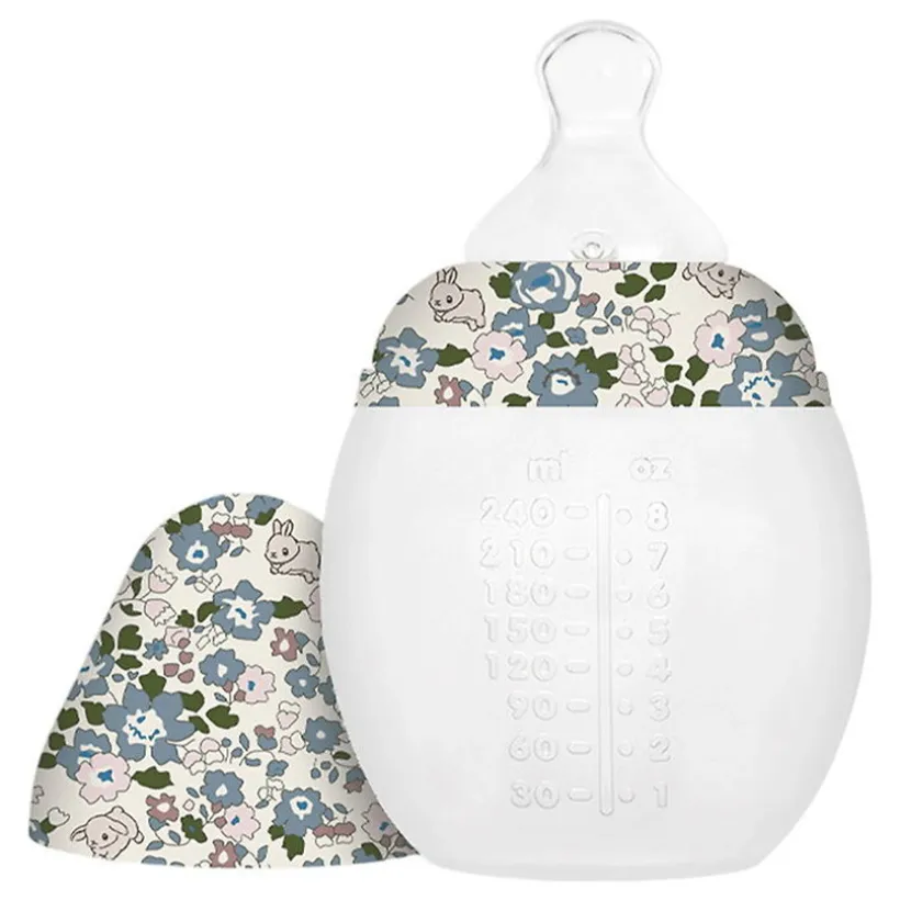 Biberon 240ml anti-colique en silicone That's mine Flora Bunnies