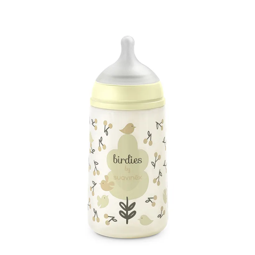 Biberon 270ml avec tétine SX Pro M Birdies beige