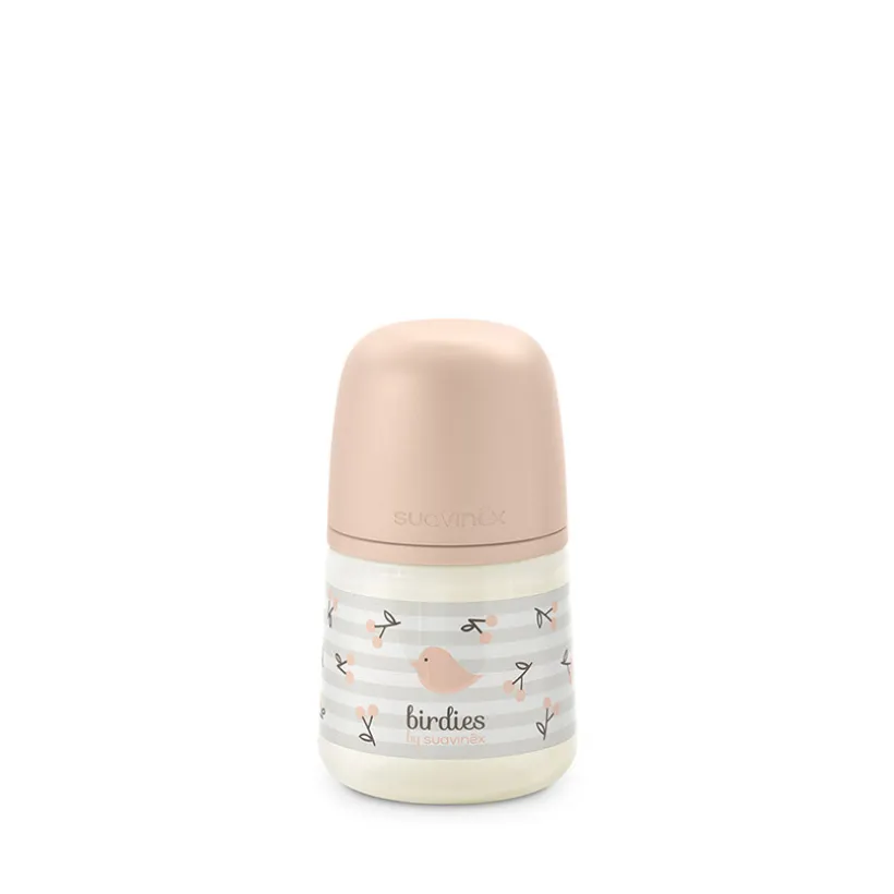 Biberon 150ml avec tétine SX Pro S Birdies rose