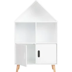 Bibliothèque en forme de maison avec 2 portes