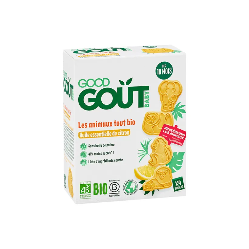 Biscuits animaux au citron - 80g