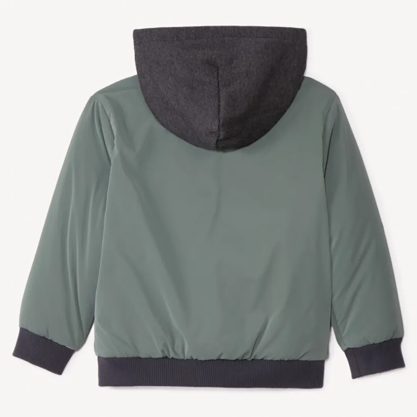 Blouson aviateur avec capuche molleton pour garçon