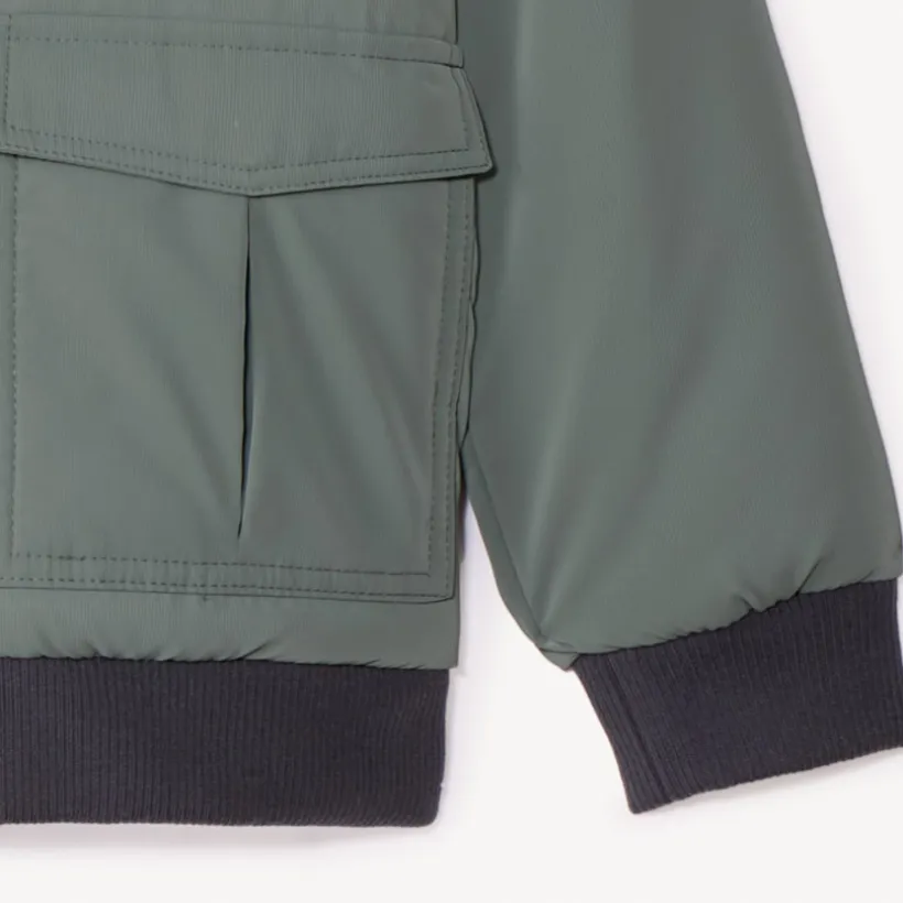 Blouson aviateur avec capuche molleton pour garçon