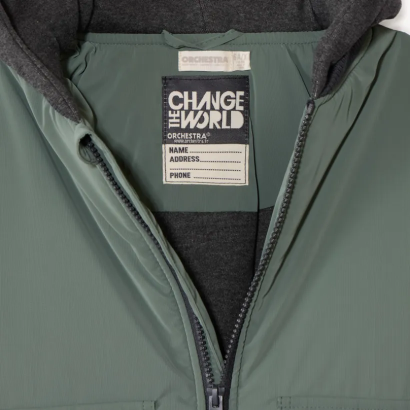 Blouson aviateur avec capuche molleton pour garçon