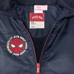 Blouson teddy à capuche Spider-Man Marvel pour garçon