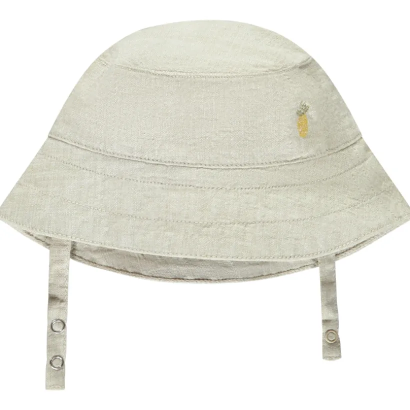 Bob en toile broderie ananas pour bébé garçon