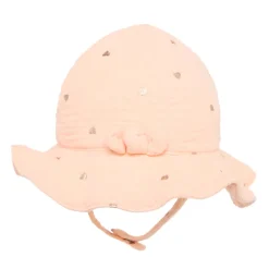 Bob imprimé cœurs avec nœud pour bébé fille