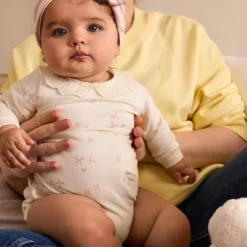 Body manches longues à col claudine brodée pour bébé fille