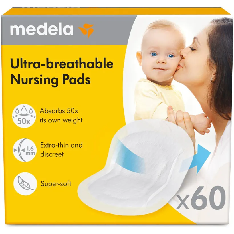 Boite de 60 coussinets d'allaitement ultra-respirants - Jetables