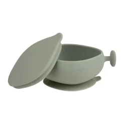 Bol en silicone avec ventouse et couvercle Sage