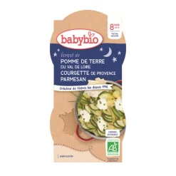 Bols d'Ecrasé de Pomme de terre avec Courgette et Parmesan 2x200g