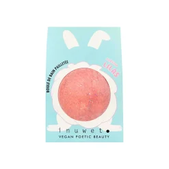 Bombe de bain effervescente pailletée lilas rose