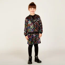 Bombers de fête à sequins multicolores pour fille