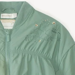 Bombers en toile effet froissé pour fille