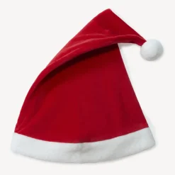 Bonnet de Père Noël en velours et sherpa pour bébé