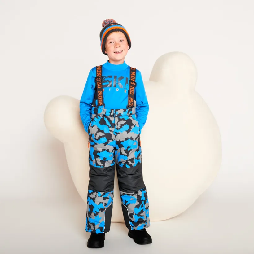 Bonnet de ski doublé micropolaire pour garçon