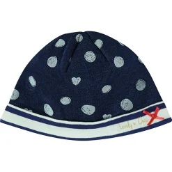 Bonnet en molleton imprimé pois