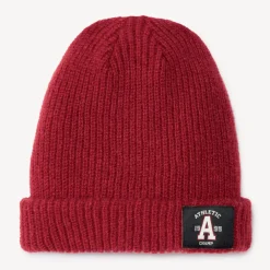 Bonnet en tricot côte avec patch fantaisie pour garçon