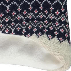 Bonnet en tricot jacquard bonhommes de neige pour bébé garçon