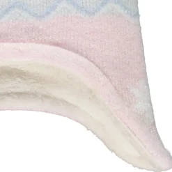 Bonnet en tricot motifs chouette pour bébé fille