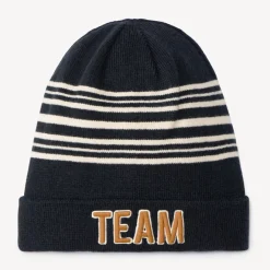 Bonnet fantaisie en tricot avec broderie pour garçon