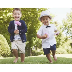 Borsalino avec galon en chambray pour bébé garçon