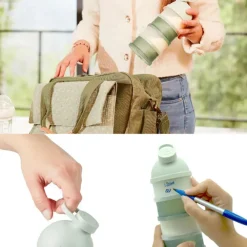 Boîte doseuse de lait Babydose mineral green