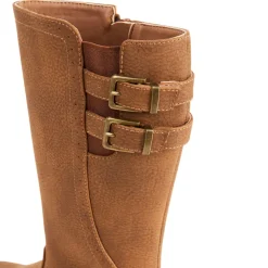 Bottes cavalières à double boucle pour fille