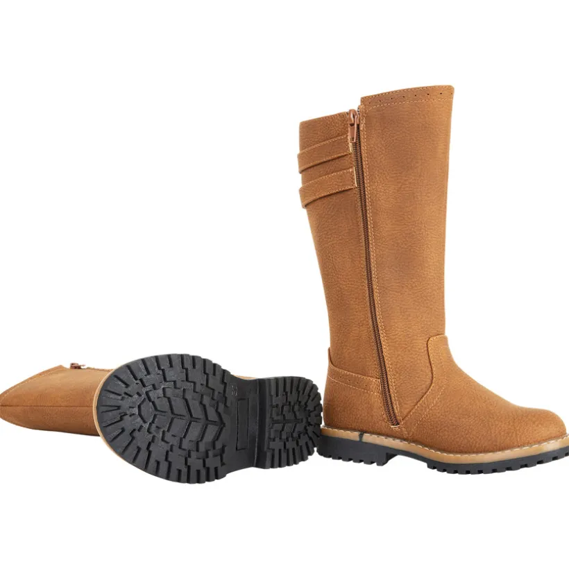 Bottes cavalières à double boucle pour fille