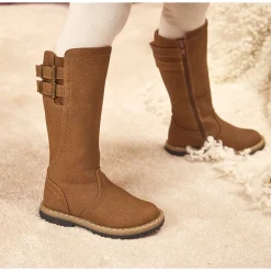 Bottes cavalières à double boucle pour fille