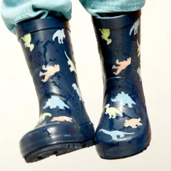 Bottes de pluie à couleur changeante imprimé dinos pour garçon