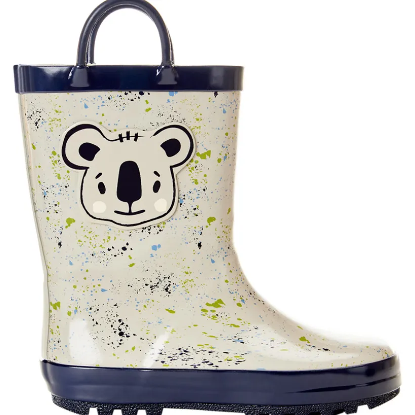 Bottes de pluie en caoutchouc badge koala pour garçon