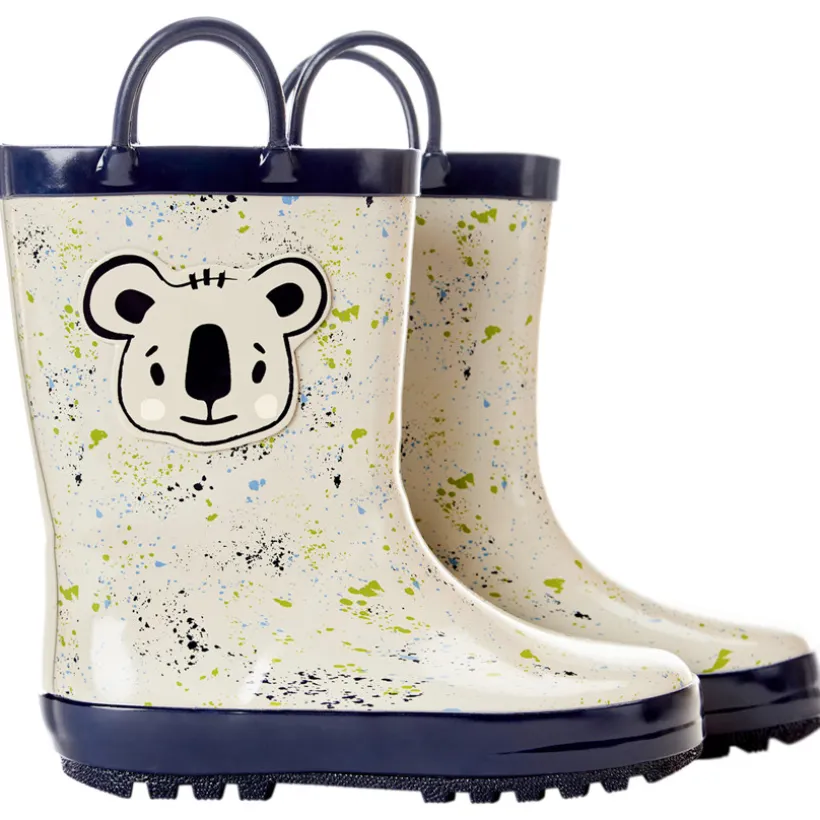 Bottes de pluie en caoutchouc badge koala pour garçon
