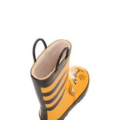 Bottes de pluie en caoutchouc visuel tigre avec détails fantaisie pour garçon
