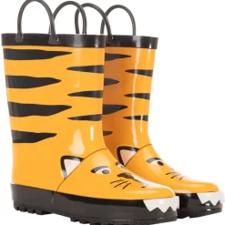 Bottes de pluie en caoutchouc visuel tigre avec détails fantaisie pour garçon