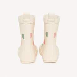Bottes de pluie imprimé pois pour bébé fille