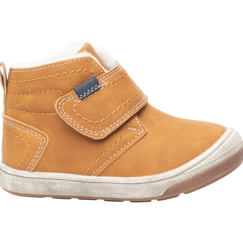 Bottillons avec lanière à scratch et doublure chaude pour garçon