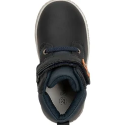 Bottillons bleu marine pour enfant garçon à lacets et scratch