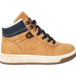 Bottillons camel avec lacets et zip pour garçon
