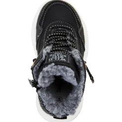 Bottillons fourrés à lacets élastiqués et zip pour garçon